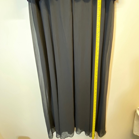 Alex Evenings  Black & White Lace & Chiffon Mock Gown Size 18 - Picture 7 of 15